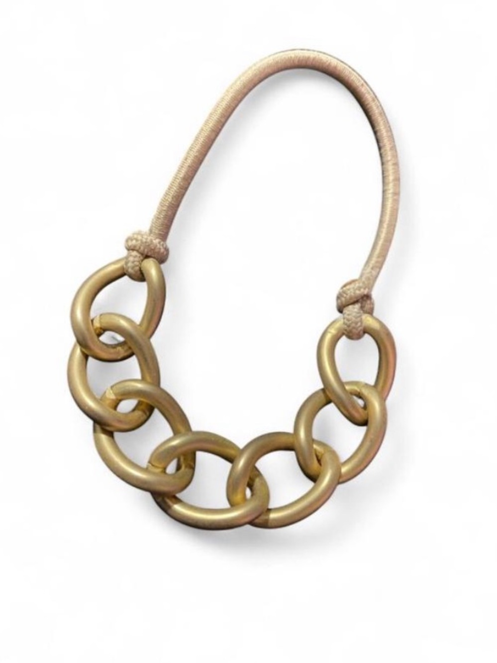 Gold Chunky Chain Link Hair Tie Ponytail
Holder Bracelet - Picture 2 of 4